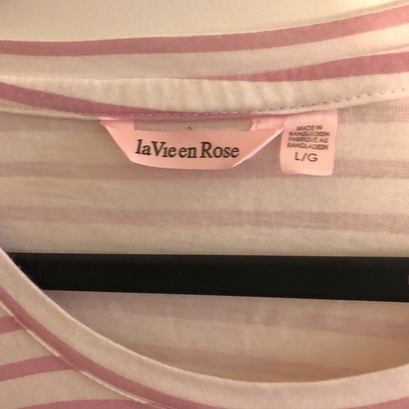 LA Vie En Rose MIDI length Night Gown - Picture 3 of 4